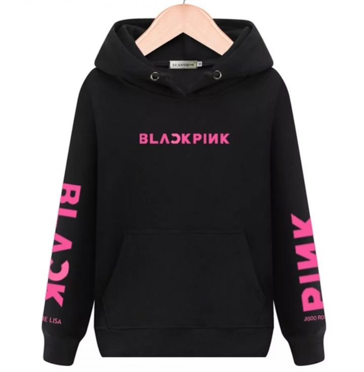 Kpop Hoodie BlackPink Zwart KPop kpop hoodie blackpink roze print